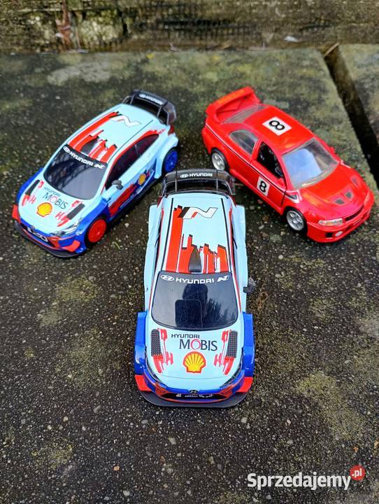3X modele samochodów rajdowe zabawki 143 hyundai mazowieckie Warszawa sprzedam