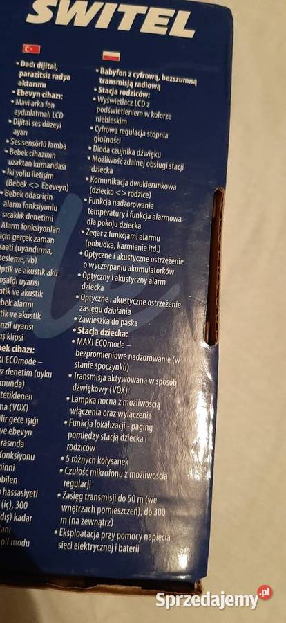Niania elektroniczna pomorskie Cieszymowo sprzedam