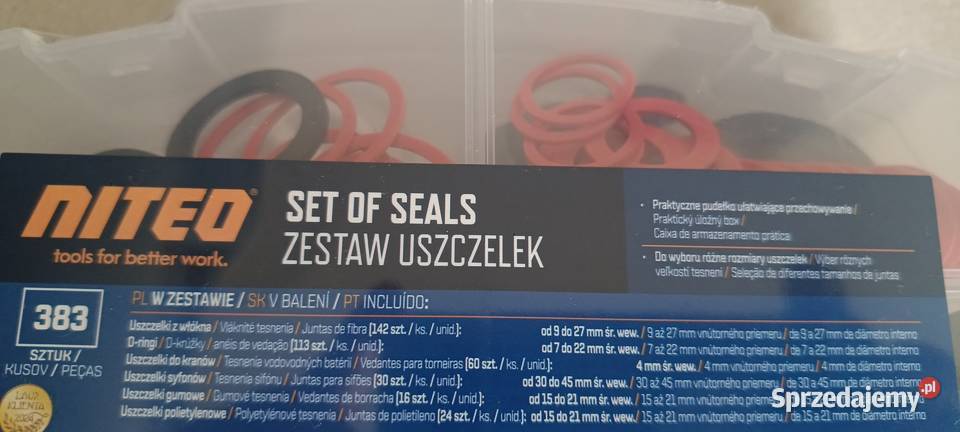 NITEO zestaw uszczelek 383 sztuki NOWE
