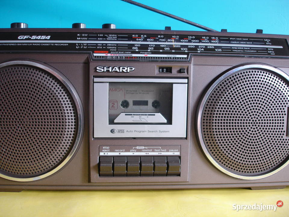 Radiomagnetofon SHARP GF5454HB Elektronika Zielona Góra sprzedam