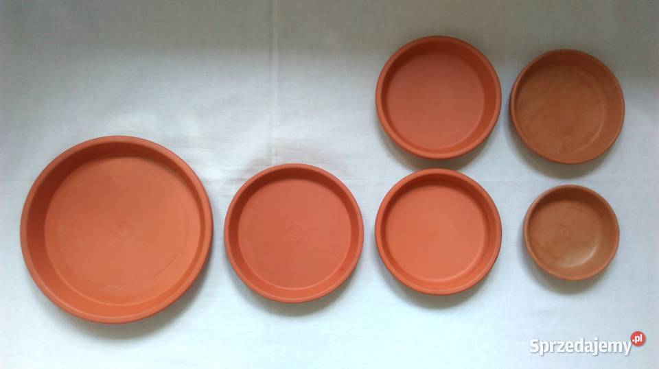 PODSTAWKI doniczek GLINA brązowa kpl6 NOWE Białystok