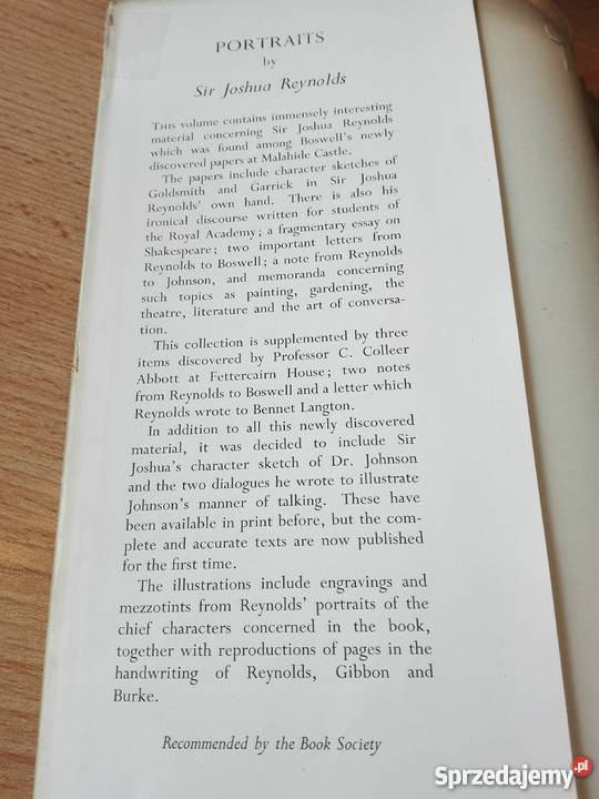 Portraits by Sir Joshua Reynolds ed Frederick W sztuka, kultura i etnologia Gdańsk