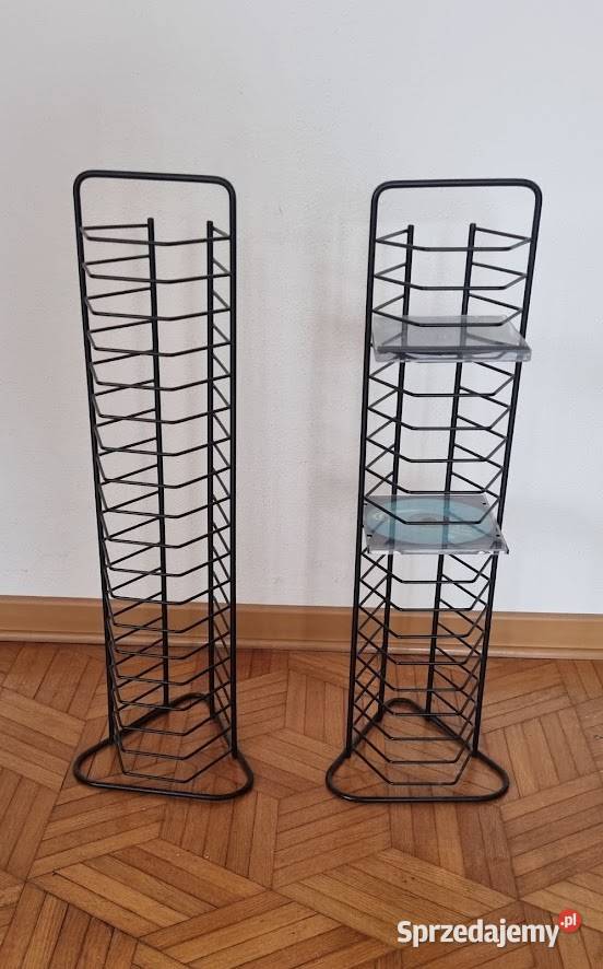 Metalowy stojak na płyty CD 2 sztuki lubuskie Zielona Góra