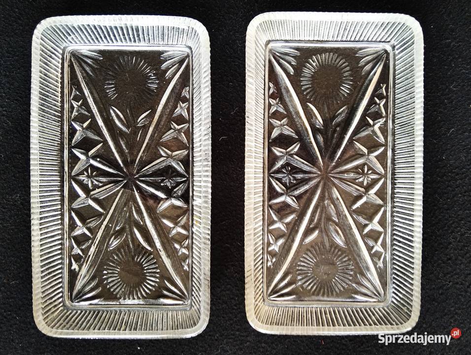 Stare salaterki półmiski rżnięte Ząbkowice PRL Gdańsk