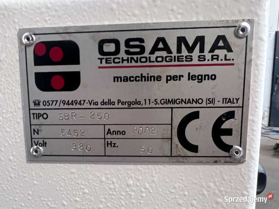 Walcowa nakładarka kleju OSAMA SBR 250 małopolskie Juszczyn