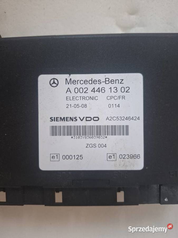 Sterownik Mercedes CPC FR CPCFR A0024461302 wielkopolskie Wolica