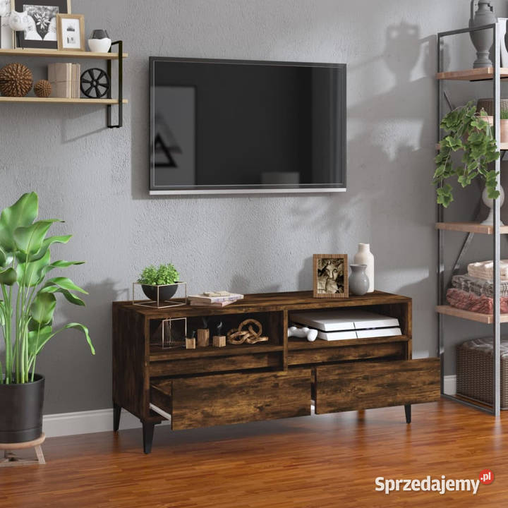 Szafka pod TV przydymiony dąb 100x345x445 Warszawa sprzedam