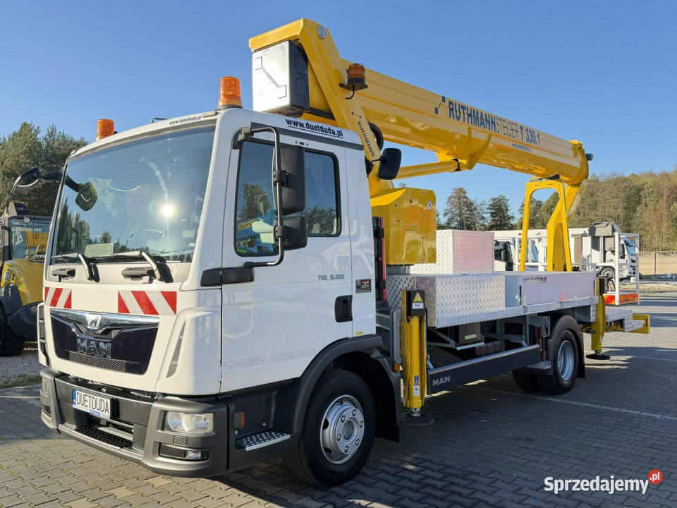 MAN TGL 7150 Zwyżka Ruthmann T330 33Metry w bok Widełki