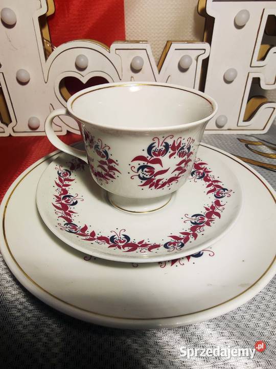 Filiżanka Porcelanowa ze spodkiem Vintage Wrocław sprzedam