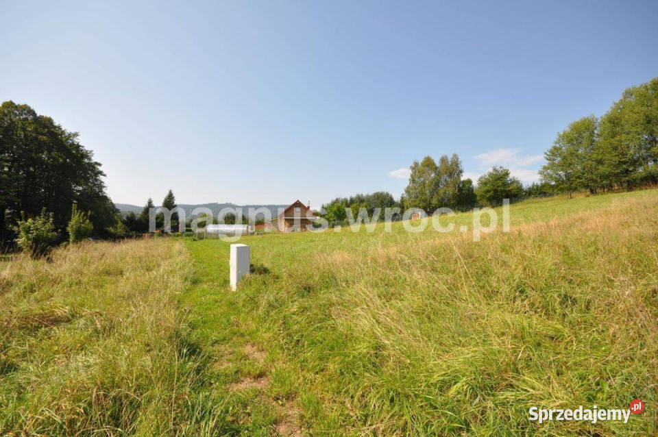 Widokowa działka budowlana na lekkim stoku 1519m2 sprzedam
