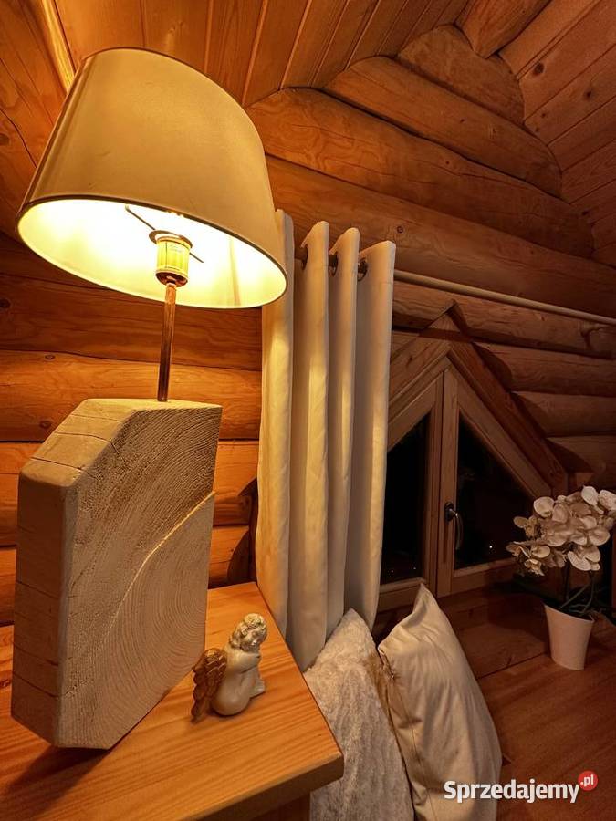 Lampa stołowa drewniana Sosna Kraków