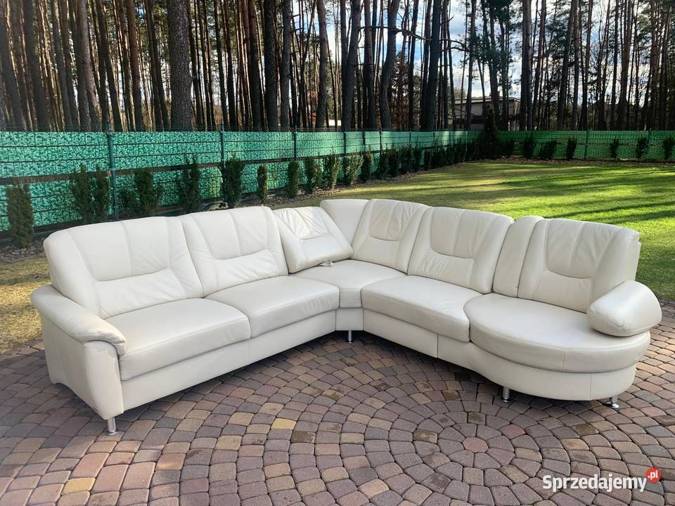 WOHNWERT NIEMIECKI NAROŻNIK SKÓRA NATURALNA śląskie Kalety