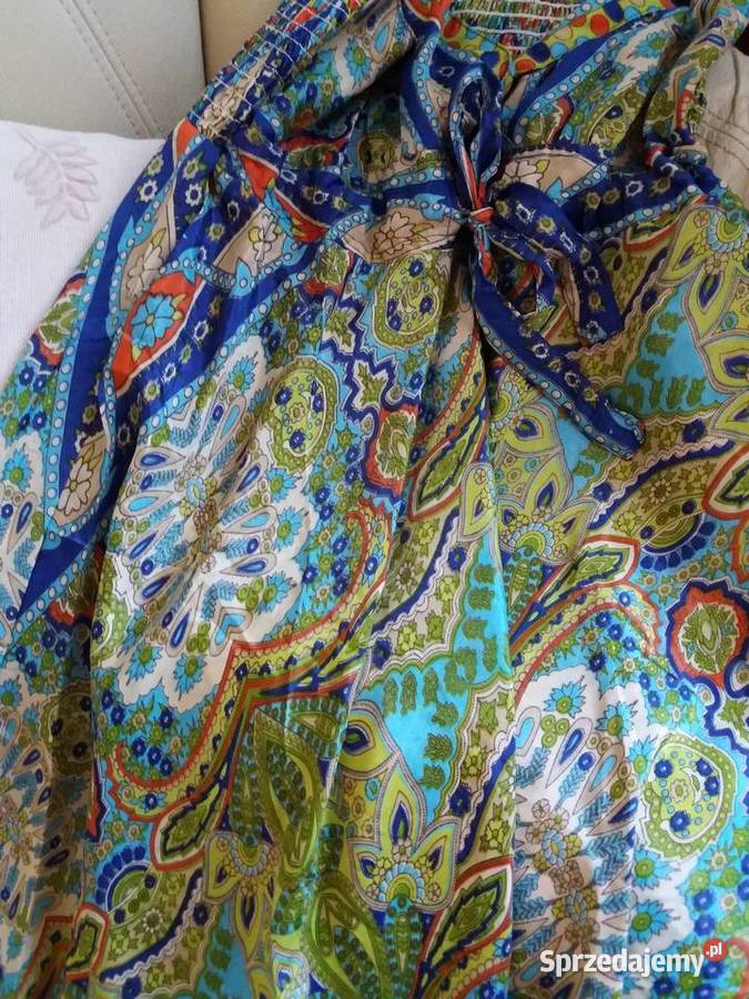 Sukienka Boho 22 jedwab naturalny 2 kolory wzory Spódnice i sukienki podlaskie Białystok