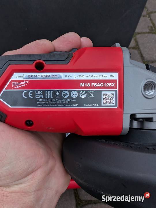 Szlifierka kątowa Milwaukee M18 FSAG 125X Ziemiełowice sprzedam