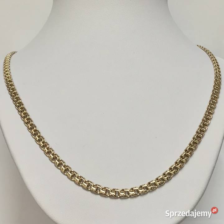 Złoty ŁAŃCUSZEK męski 14K piękny GARIBALDI 55 mazowieckie Warszawa