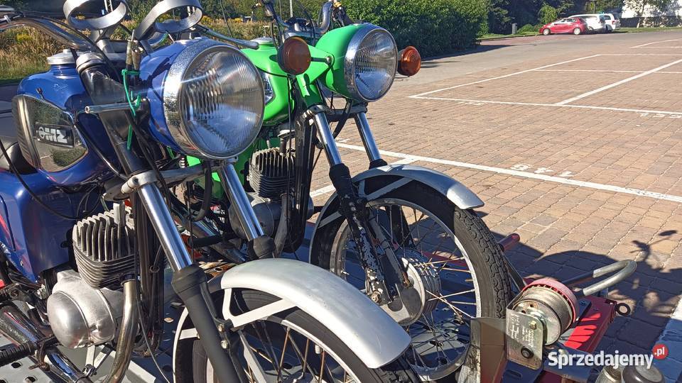 1980 1982 MZ ts 150 zielona i niebieska Wronki
