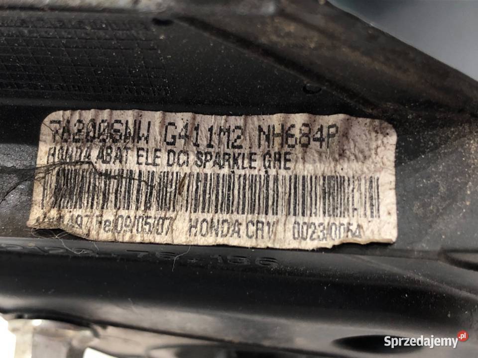 LUSTERKO PRAWY HONDA CRV III SUV ZEWNĘTRZNE Lusterka zewnętrzne sprzedam