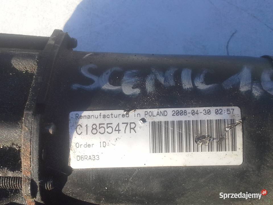 Renault Scenic 16 rozrusznik D6RA33 C185547R Dębno sprzedam