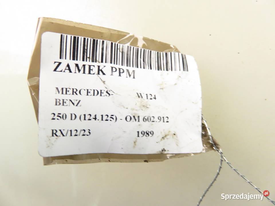 ZAMEK PRAWY PRZEDNI MERCEDES W124 SIŁOWNIK