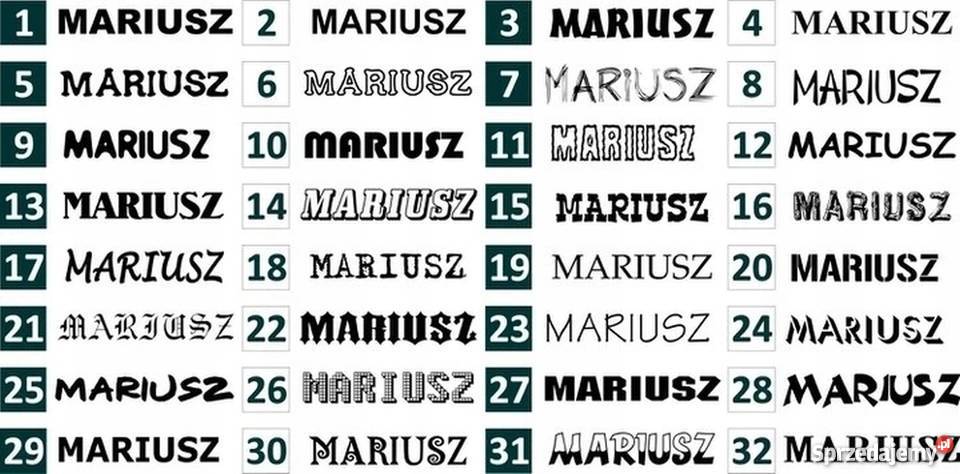 Tablica Imienna kolorowe podświetlane LED BUS
