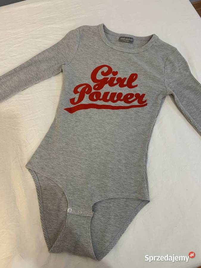 Body dziewczęce szare z czerwonym napisem Girl Pozostałe Jasło