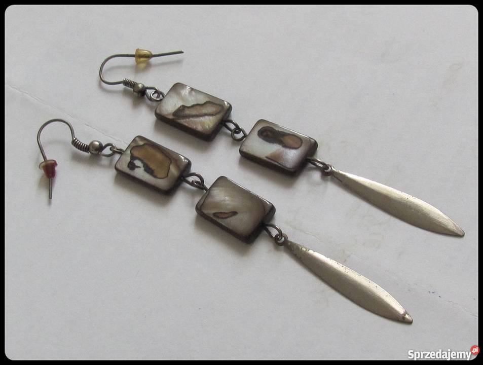 Kolczyki długie wiszące mazowieckie Płock