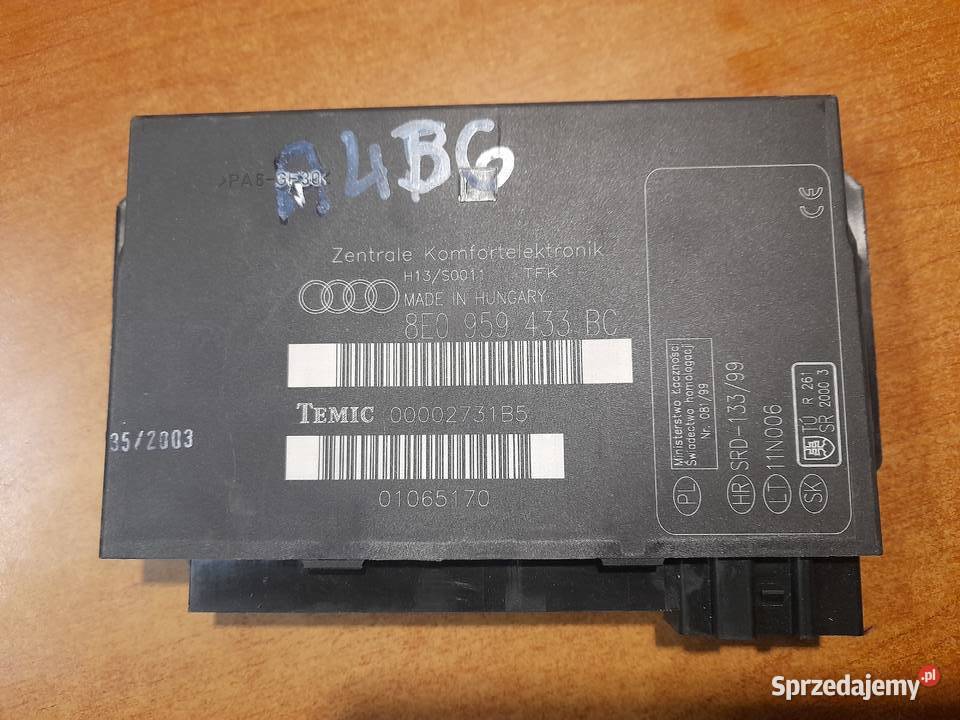 Moduł komfortu A4B6 osobowe Sieradz sprzedam