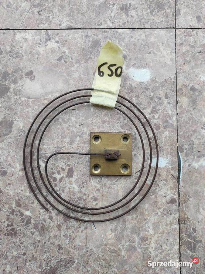 650 Gong spiralny starego zegara ściennego Tczew