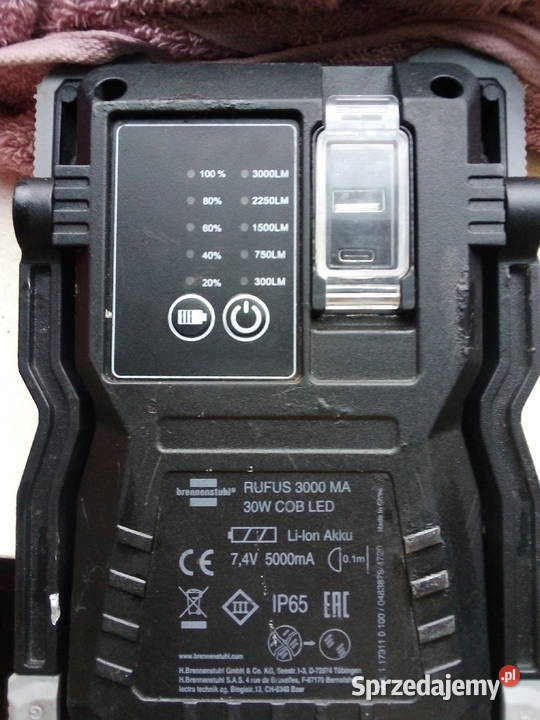 Reflektor akumulatorowy firmy Brennenstuhl LED