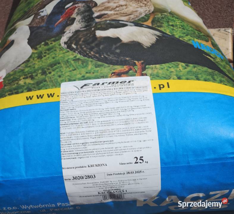 Pasza kur gęsi gołębikaczek Ostrołęka