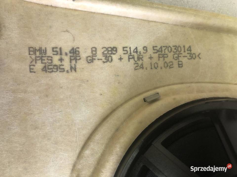 PÓŁKA BAGAŻNIKA TYŁ BMW E46 SEDAN osobowe