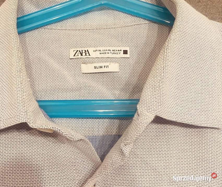 Jasnoniebieska męska koszula z długim rękawem Żyrardów