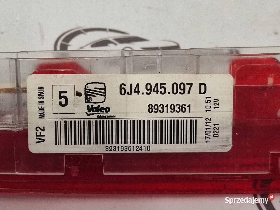 SEAT IBIZA IV 12r światło STOP 6J4945097D Kielce