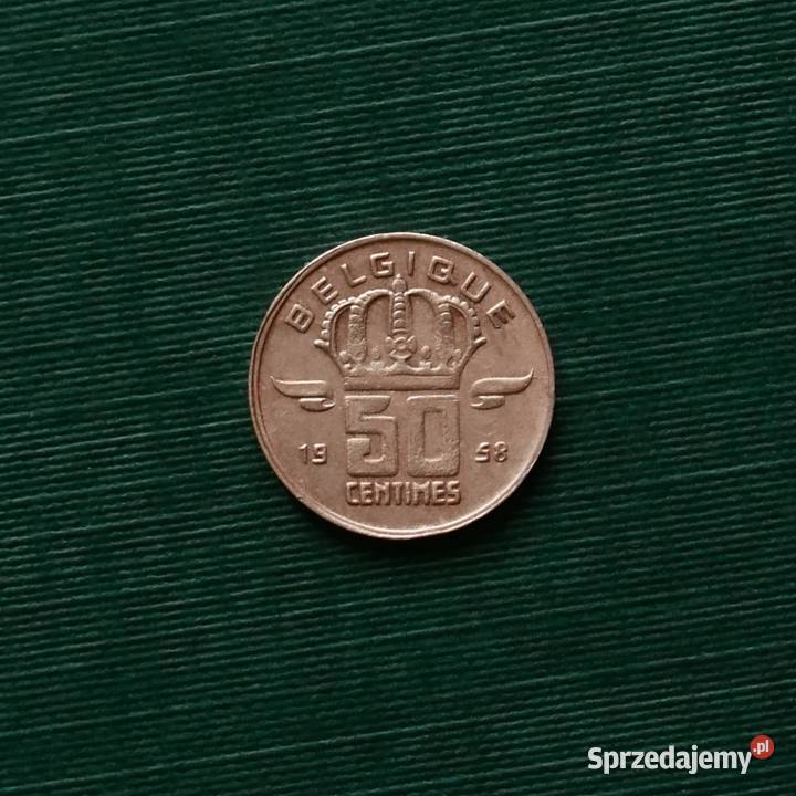 BELGIA 50 centymów 1958r Gliwice