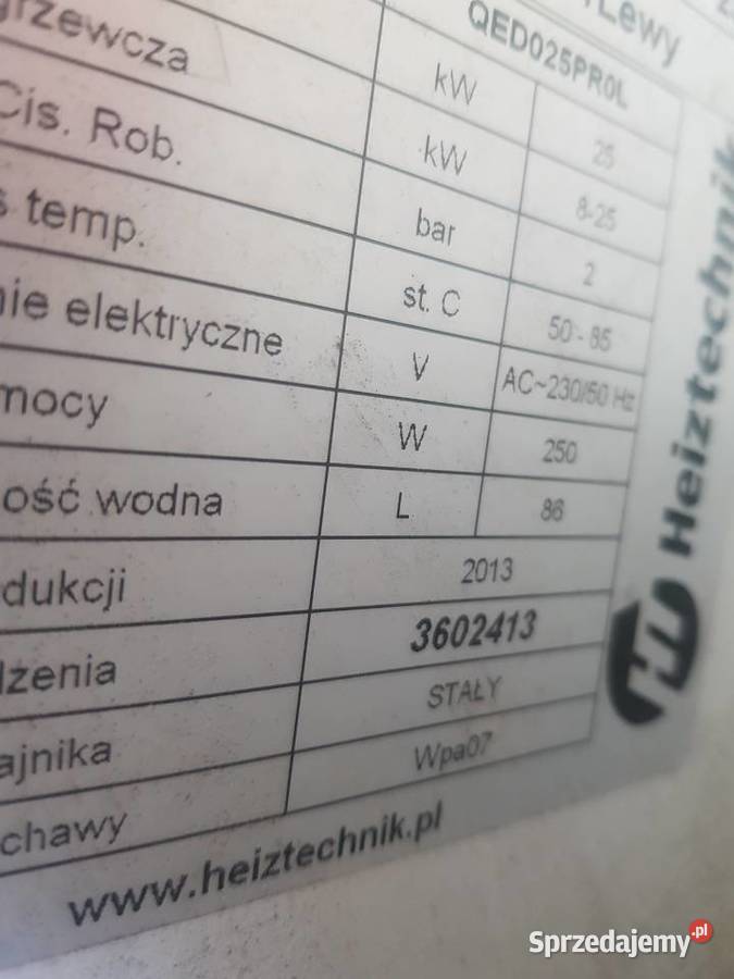 Piec Heiztechnik używany na ekogroszek 25 kw z śląskie Ruda Śląska