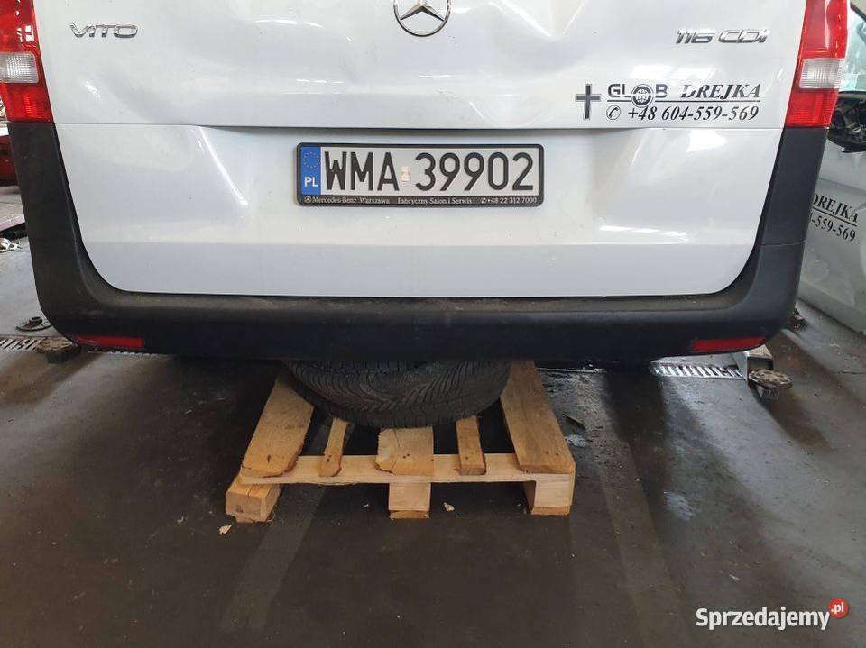 ZDERZAK TYŁ MERCEDES VITO W447 2018R osobowe kujawsko-pomorskie Lipno sprzedam