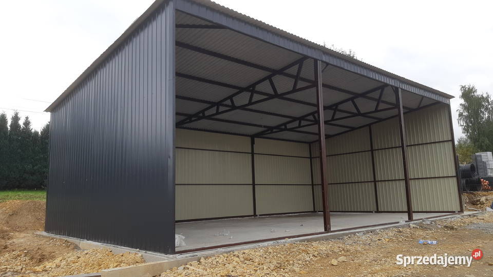 Garaż Blaszany DREWNOPODOBNY 10x6m Hala Magazyn śląskie Szczekociny sprzedam