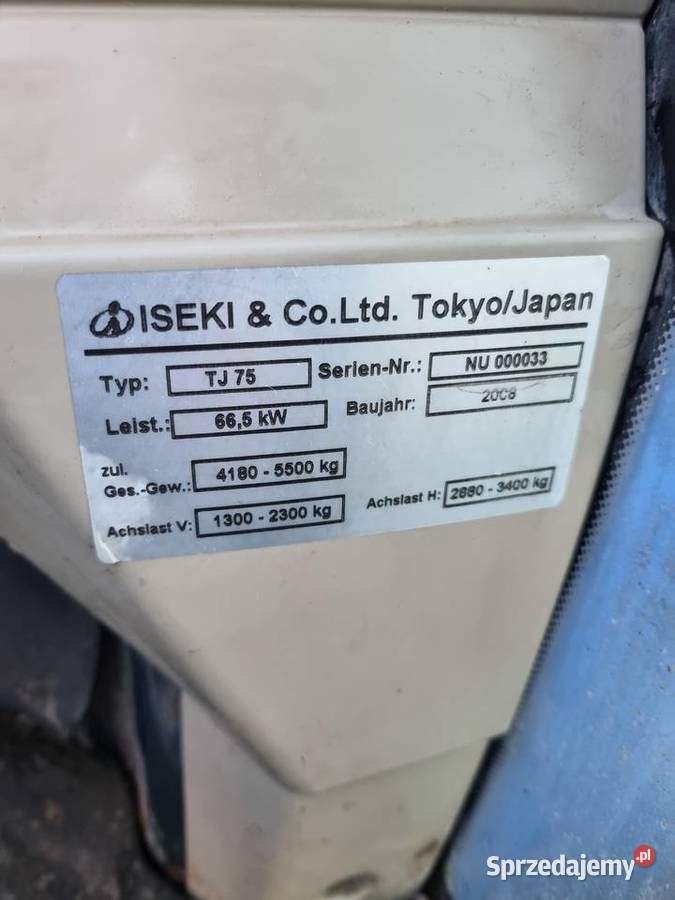 Iseki Tj 75 Iseki Zamość