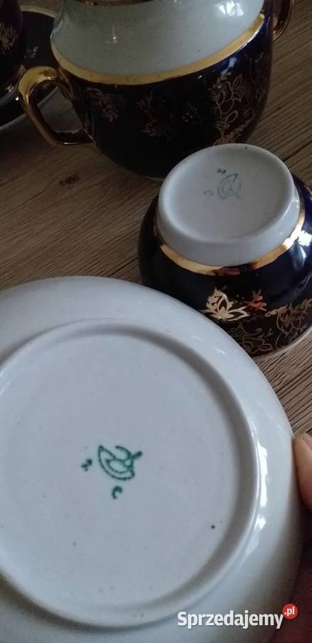 Serwis kawowy Płonne prl Porcelana i szkło Przedbórz