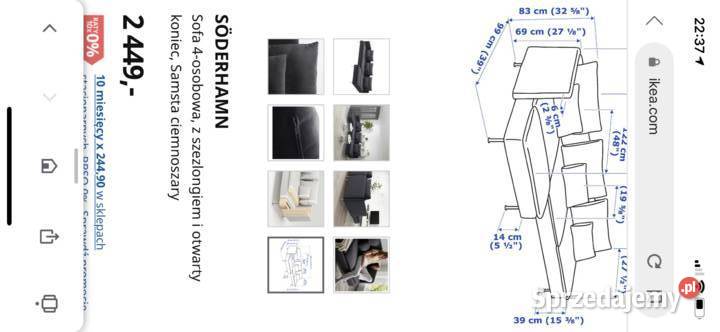 Sofa czteroosobowa SDERHAMN Ząbki