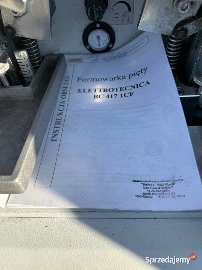 Elettrotecnica 417 1CF CE Formowarka pięty Łaskarzew