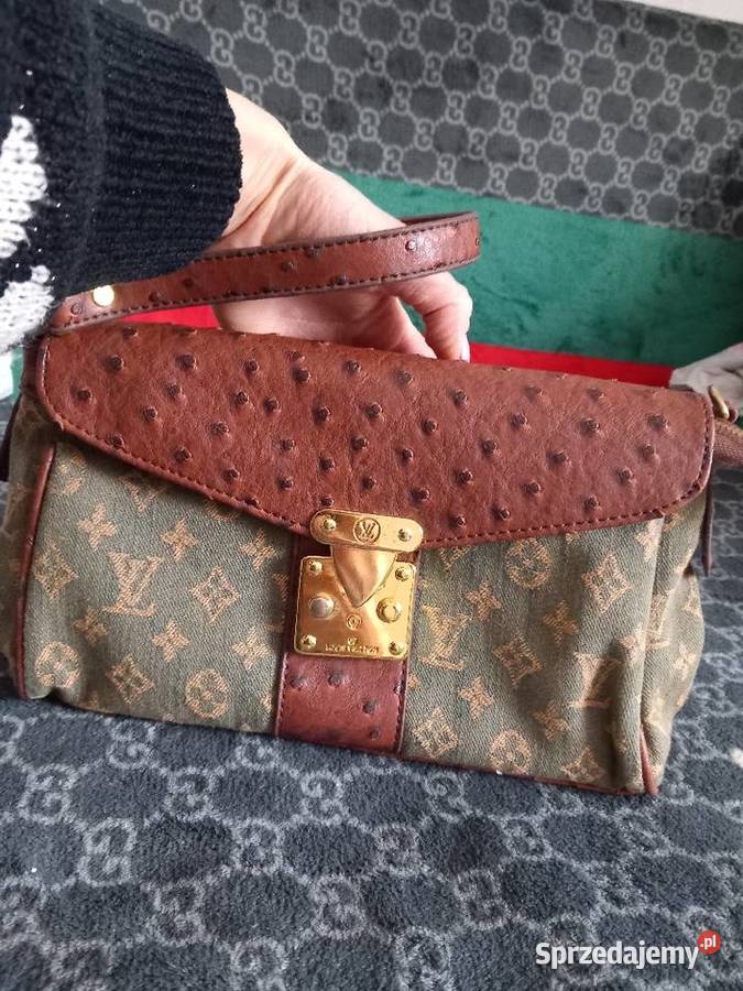 Louis vuitton piękna skorzana torebka vintage
