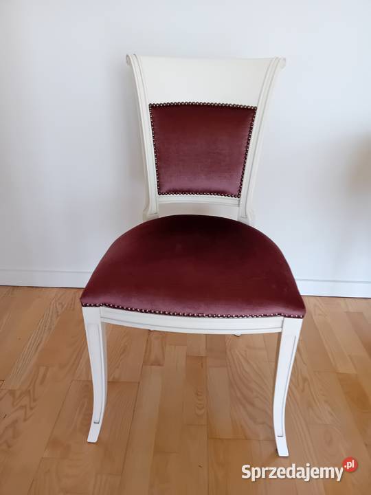 Stylowe krzesła białe tapicerowane Warszawa
