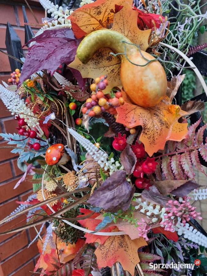 Stroik wianek ozdobny na dzrzwi XXL duży led Lublin