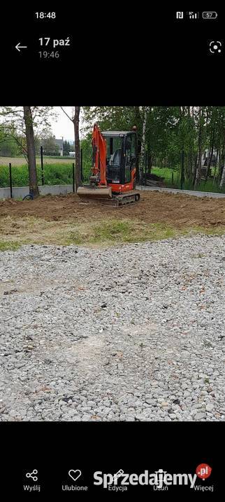 Usługi koparką Sucha Beskidzka