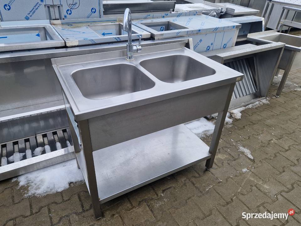 Zlew Gastronomiczny 2 Komorowy Z Półką 1006085 Ostrów Wielkopolski sprzedam