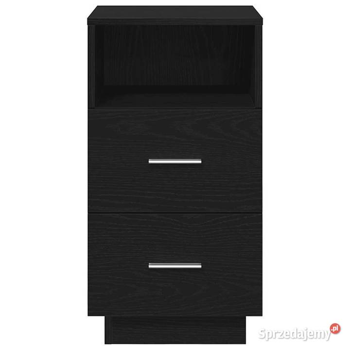 Szafki nocne z 2 szufladami 2 czarne 36x36x68 mazowieckie Warszawa
