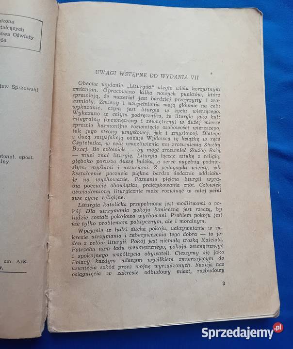 Ksdr Mieczysław Dybowski Liturgika Ks Św Koźminek