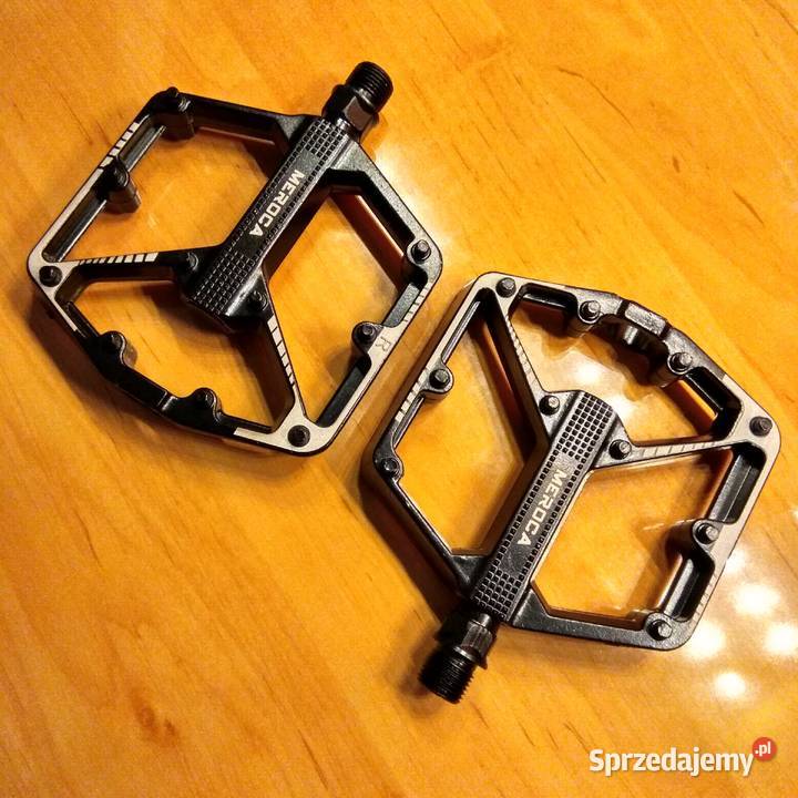 Pedały rowerowe platformowe duże nowe czarne Świebodzice