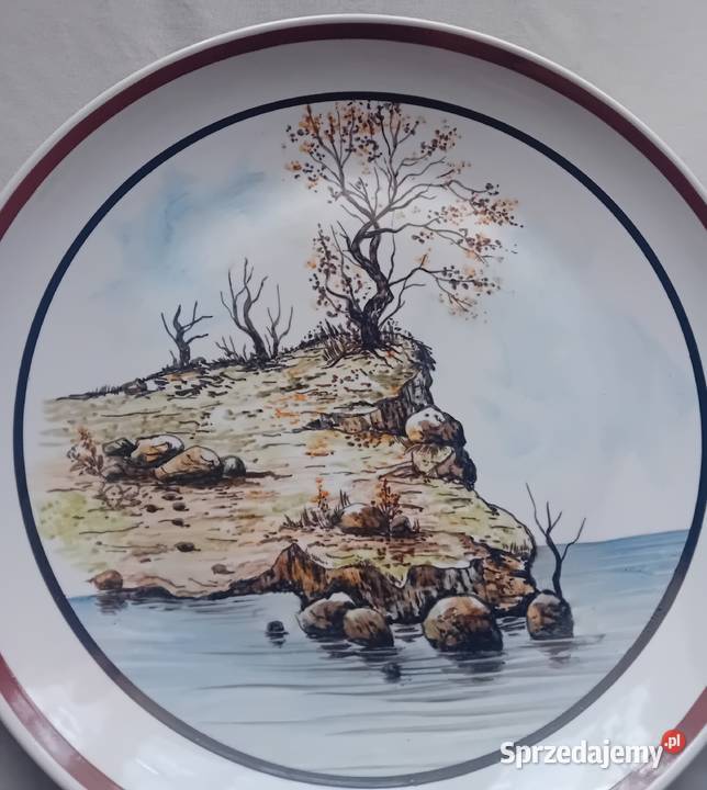 Ręcznie malowana patera Chodzież 32 średnicy Koźminek sprzedam